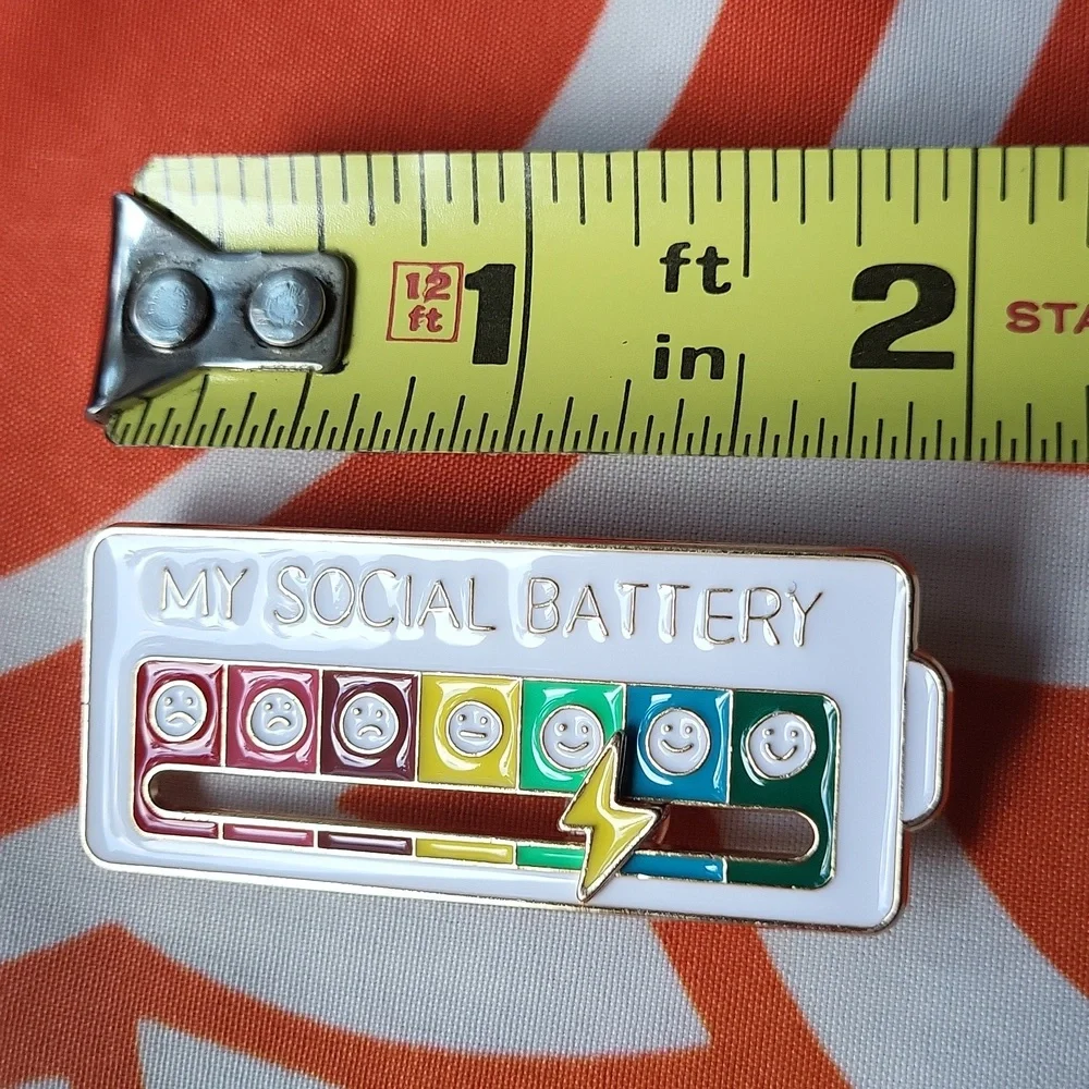 FOR @rlasica90 Bundle For Both Brand New My Social Battery Pin - Picture 6 of 7